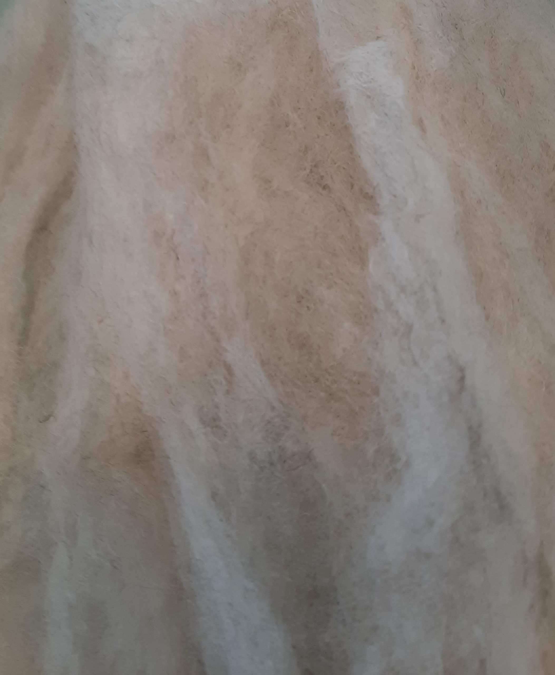 Carded Fleece, Natural